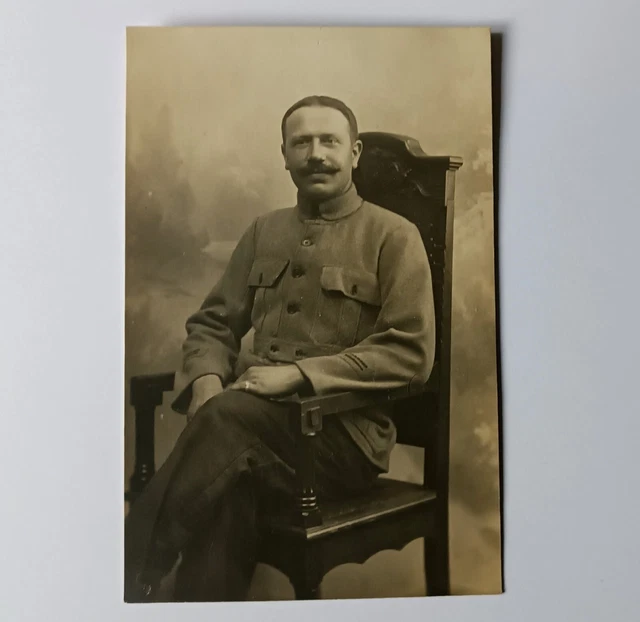 Photo Ancienne Originale 14-18 - Groupe De Militaires En Cuisine - Tirage Argentique 9x14 Cm