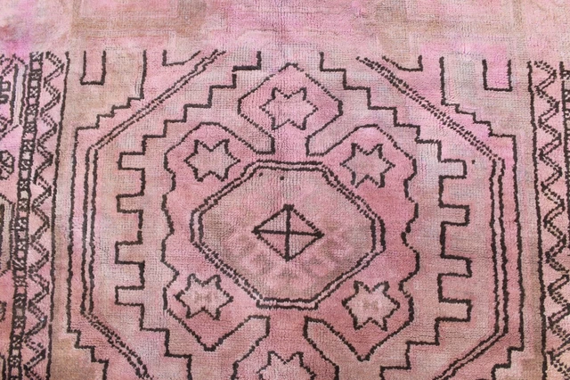 9X5 19Th Century Hand Knotted Beautiful Antique Vegetable Dye  Wool Ardabil Rug
