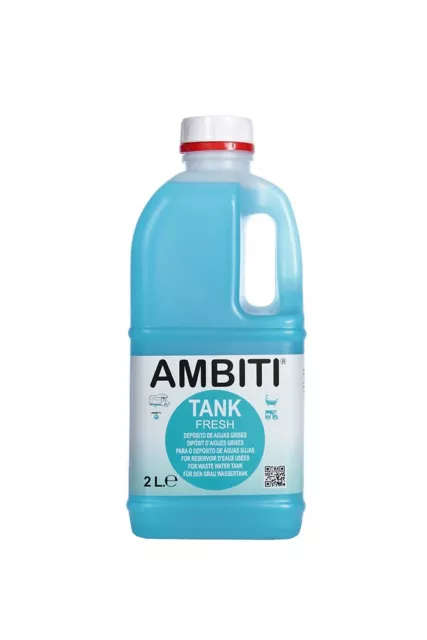 ambiti Tank Fresh, 2 litros, Aditivo para el depósito de Aguas Grises 