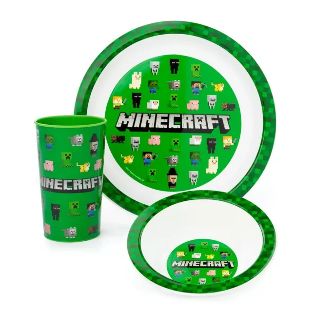 Minecraft  Juego de Vajilla para Niños/Niñas (NS6914)