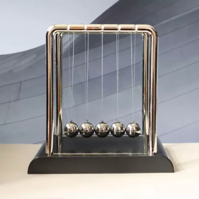 Newtons Cradle Steel Pendulum Balance Ball Science Desk Home Office Decor Gifts 3