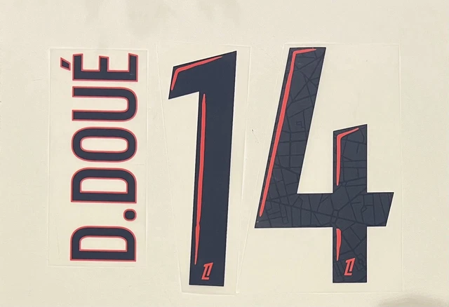 Flocage Personnalisé D. DOUÉ #14 - Maillot Paris 2025/2026 Third - Neuf