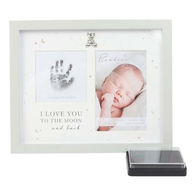 Bambino Hand Print Frame With Ink New Baby Gift