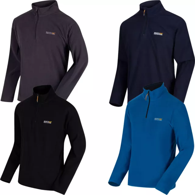 Regatta Mens Thompson Fleece Half Zip Light Micro Fleece Pullover Jumper