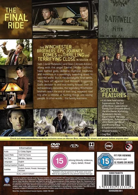 Supernatural: Season 15 (DVD) 3