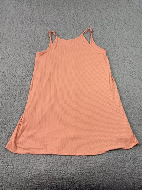 Oneill Dress Womens Medium Strappy Beach Cover Up Sleevless High Neck Orange