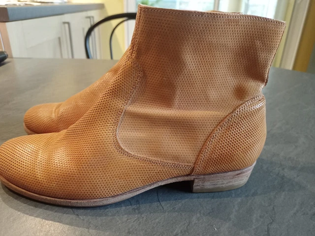 Bottines en cuir, femme pointure 39-39,5, très bon état