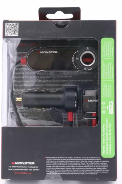 Monster Cable iCarPlay Wireless 800 FM Transmitter iPhone iPod iPad Kfz MP3 591 2