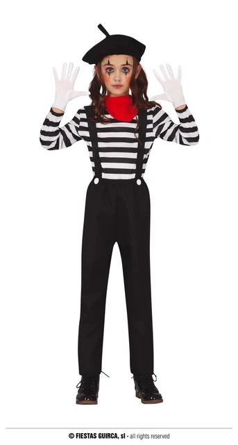 Costume Mimo Artista Film Muto 5-6 Anni