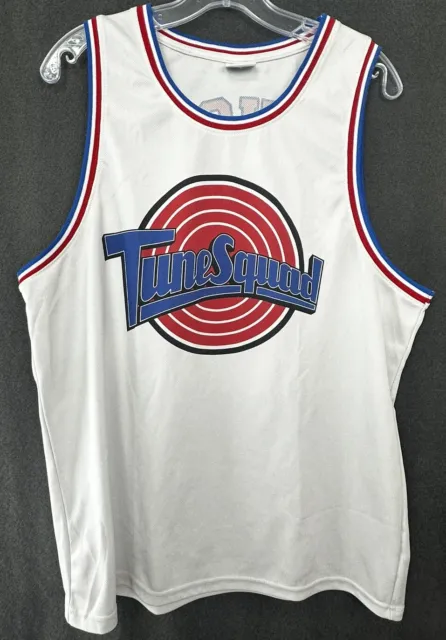 TUNE SQUAD Space Jam BUGS #1 Jersey White Mens Size MED Basketball Looney Tunes