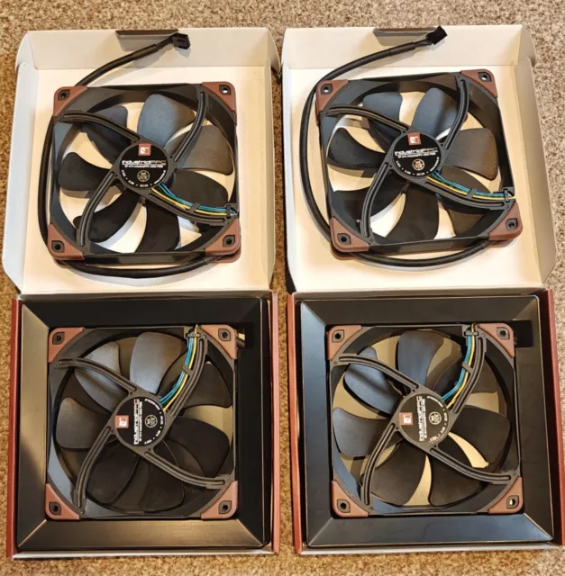 Noctua NF-A14 iPPC-3000 PWM Computer Cooling Fan (4 x Fans) - Black