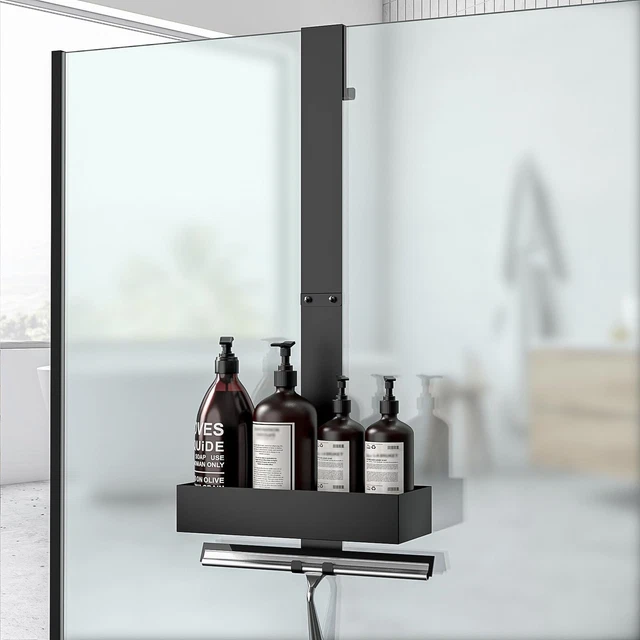 Lot De 2 Pièces,Noir Étagère De Douche Sans Perçage, Étagère D'angle Pour Shampoing Et Gel Douche, Fixation Murale | Leroy Merlin