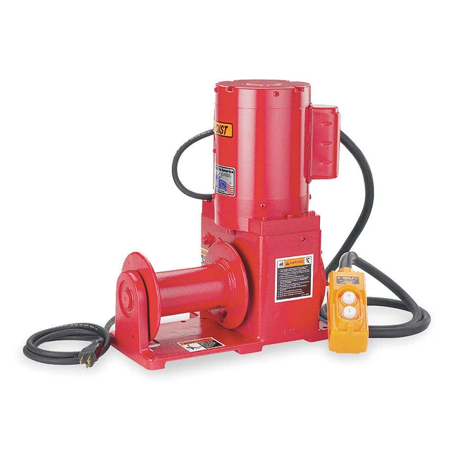 THERN 4771 Electric Winch,1-1/5HP,115VAC