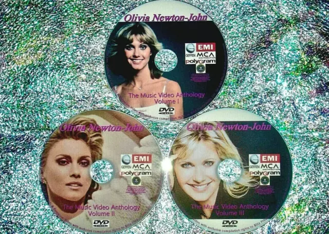 Olivia Newton-John COMPLETE Music Video Anthology 1978 to 2019 3 DVD Set & BONUS