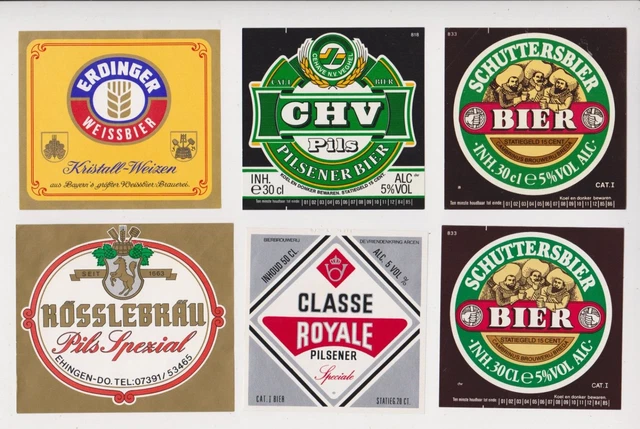 Group Of 30 Beer Labels - See Scans - Pack W10