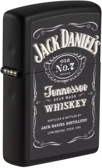Zippo Jack Daniels Texture Black Matte 49281