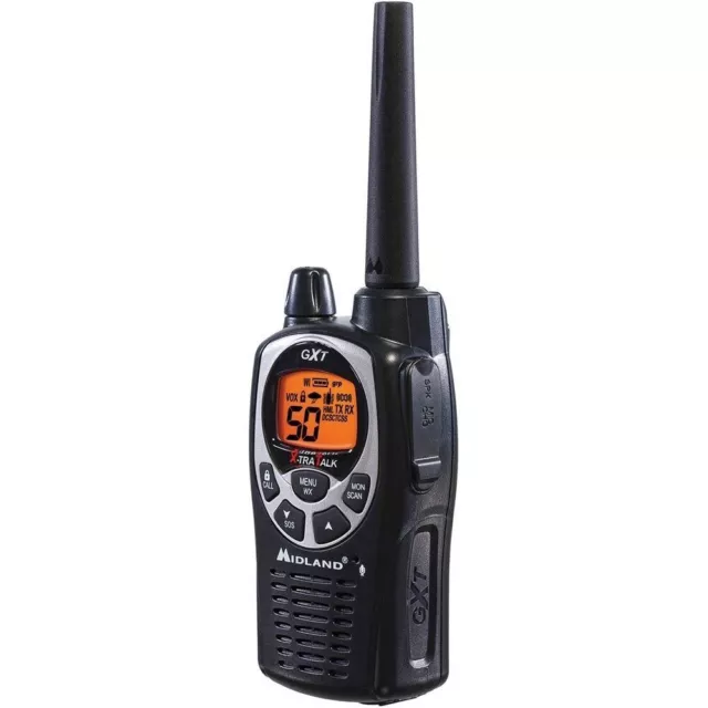 1 Walkie Talkie Without Charger Midland GXT1000 5W With Hands Free and Vibe Call