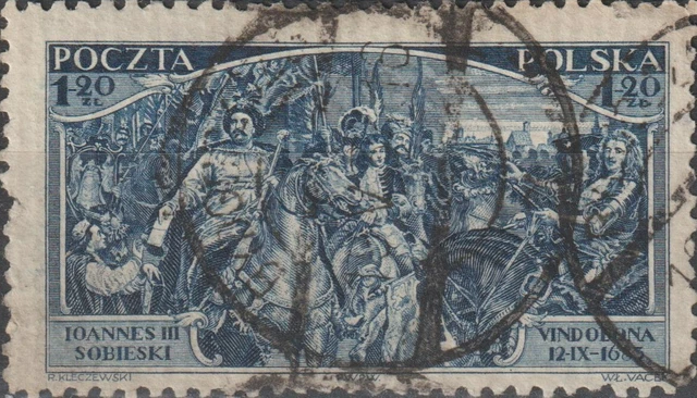 USED 1933 POLAND 1.20 Ztl. 250th Anniversary Liberation of Vienna  POCZTA POLSKA