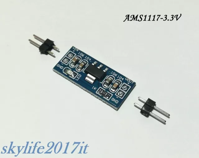 Modulo AMS1117 3.3V - regolatore di tensione 800mA DC-DC STEP DOWN arduino