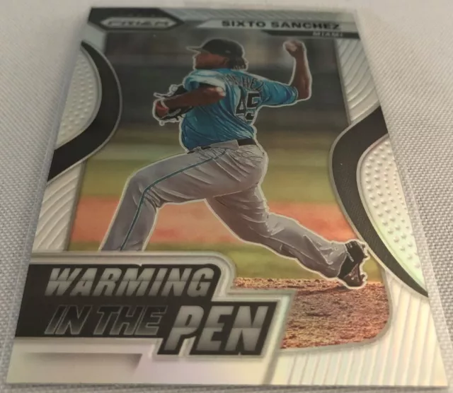 2020 Prizm Baseball Sixto Sanchez Miami Marlins Warming in the Pen Silver Prizm