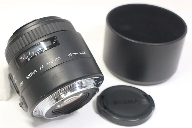 AS IS Sigma 90mm F/2.8 Macro AF Lens for Canon EF
