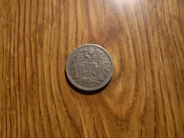 Austria 20 Heller 1893 Coin (57Eu)