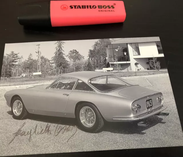 Rare Scaglietti Ferrari 250 GT Lusso Signed Not Copy Photo Autograph