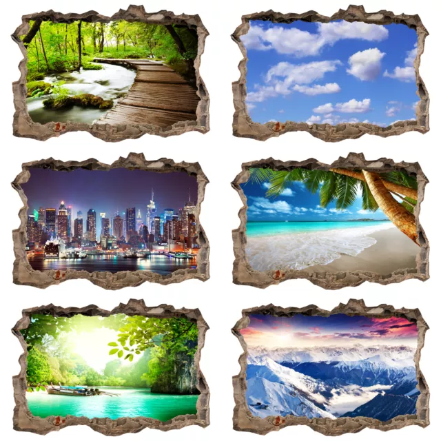 Ilusion Optica 3D Fotomurales Papel pintado Pared 3D Poster c-C-0104-t-a