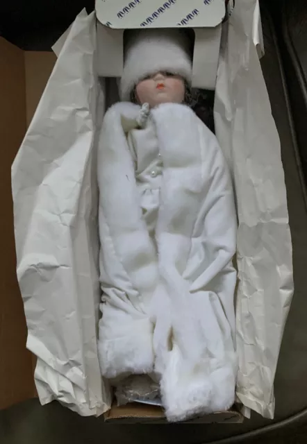The Winter Bride 16” Porcelain Doll - Brand New