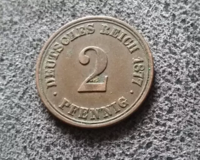 Monnaie Allemagne 2 Pfennig 1877 A KM#2 [Mc2675]