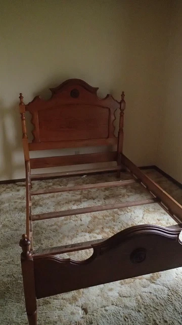 PAIR SET OF 2 Antique Eastlake Victorian full size bed frames