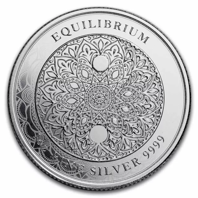 2023 Niue 1 oz Silver $2 Equilibrium YinYang BU in Capsule