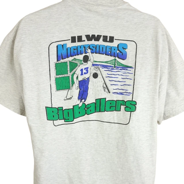 Bowling T Shirt Vintage 90s ILWU Nightsiders Big Ballers Golden Gate Bridge XL