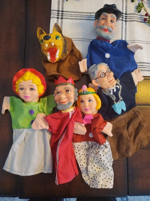 Lot Of 6 Vintage Hand Puppets Mr. Rogers Neighborhood