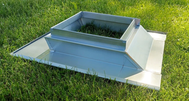 ACHARD - Abergement Zinc Universel Plomb Laqué Rouge 300/530mm - Foto 2