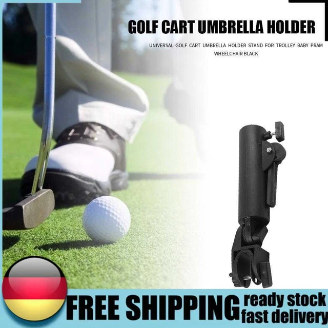 Golf Cart Umbrella Holder Double Lock Connector Stand for Trolley Universal DE