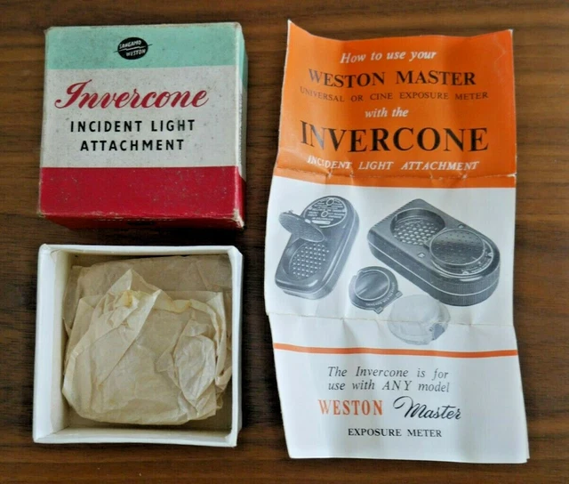Attacco Luce Incidente Invercome Vintage * Solo Scatola E Istruzioni * K710