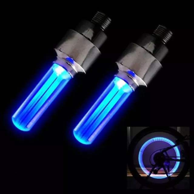 4 x Tapon Luz Led para Llanta de Rueda Coche Moto Bici Bicicleta Tunning 2199az