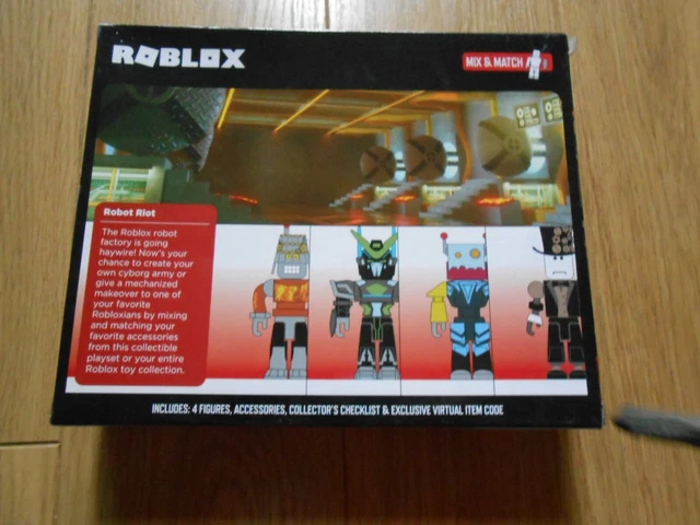 ROBLOX ROBOT RIOT 4 Figure Pack Mix & Match Set Action Figure Toys Kids ...