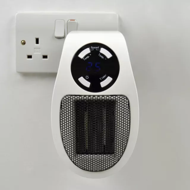 Elektrische Heizung Stecker an Wandbuchse - warm bleiben klein 500w Heizlösung