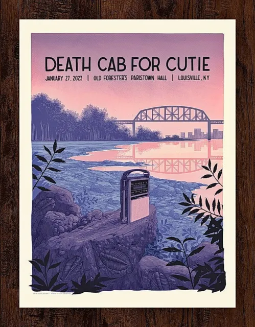 Death Cab For Cutie Jan 2023 Louisville, KY Gig Print AP 18x24