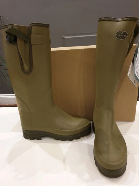 LE CHAMEAU VIERZONORD M DA Neoprene Wellington Boots Size 43 UK 9 VERT SALE NR 89.00 PicClick UK