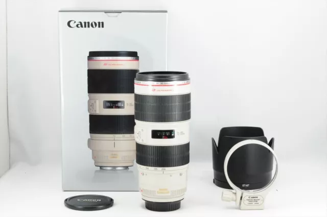 Canon EF 70-200mm F/2.8 L IS II USM Lens + Hood Near Mint in Box From JP #5563N