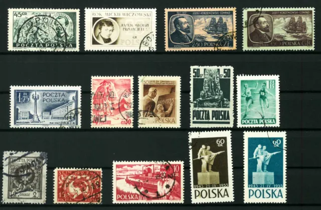 Poland  diferent old nice lot stamps VF used  (No119)