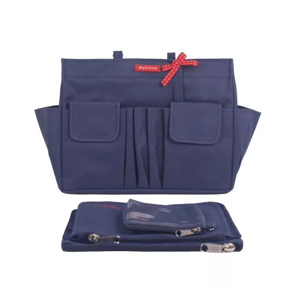 Premium Former Bag Einsatz Organizer + 2 Beutel für nie voll GM MM PM, 15 Taschen