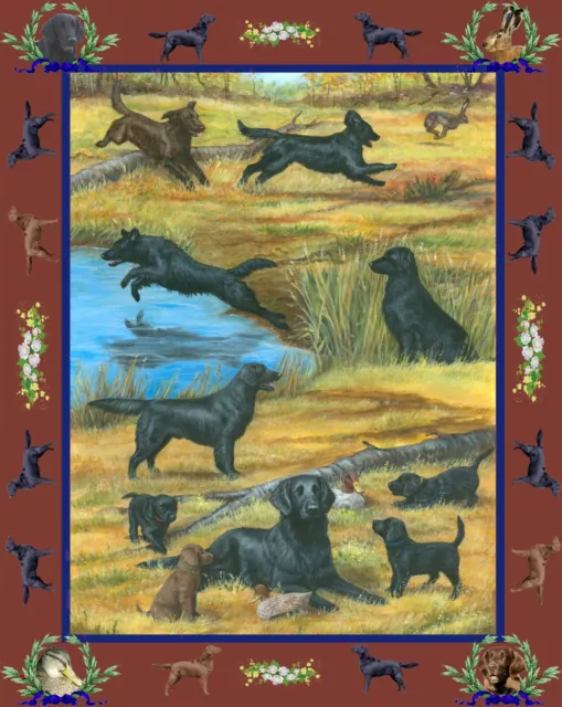 Flat Coated Retriever Sporting Dog Throw/blanket