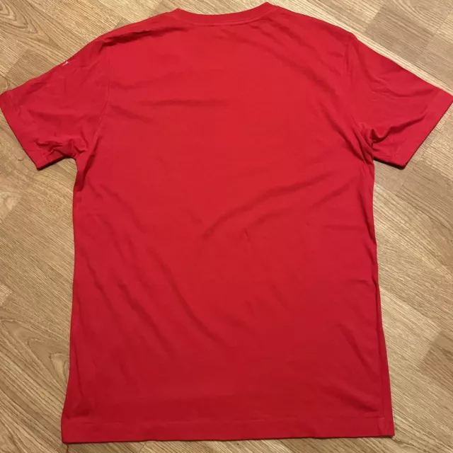 DIESEL ONLY THE BRAVE Logo Red Crewneck T-Shirt Top Graphic Tee Size Medium 2