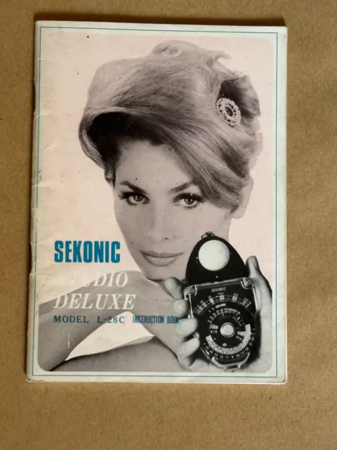 Sekonic, Studio Deluxe Meter, Operating Instructions