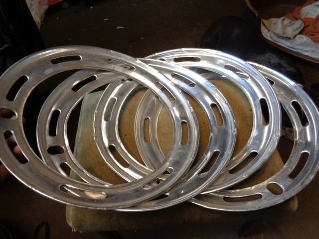 4 CHROME 16 Hub Caps Full Wheel Covers Rm Cap Lug Hubs fts Steel