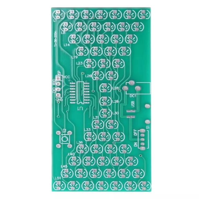 Electric Production Kits Precise with LED Lamps Double Layer PCB Board 84x40mm